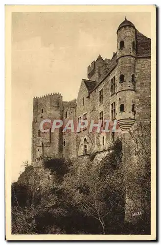 Cartes postales Chateau Feodal De Beynac Facade sur la Dordogne