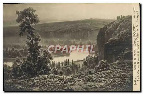 Ansichtskarte AK Salons de Paris Didier Pouget Le Matin Bruyeres en fleurs Vallee de la Dordogne