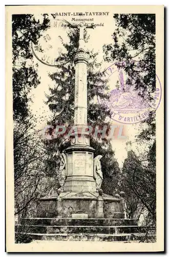 Cartes postales Saint Leu Taverny Monument du prince de Conde