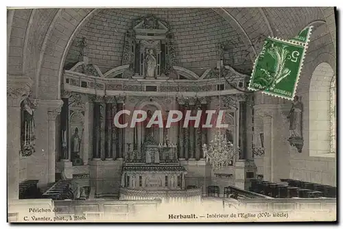 Cartes postales Herbault Interieur de l&#39Eglise