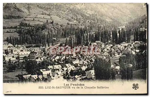 Ansichtskarte AK Luz St Sauveur vu de la Chapelle Solferino