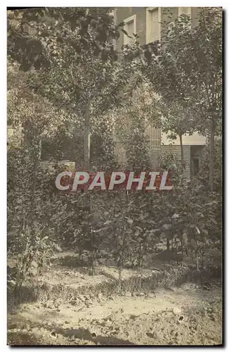 CARTE PHOTO Jardin