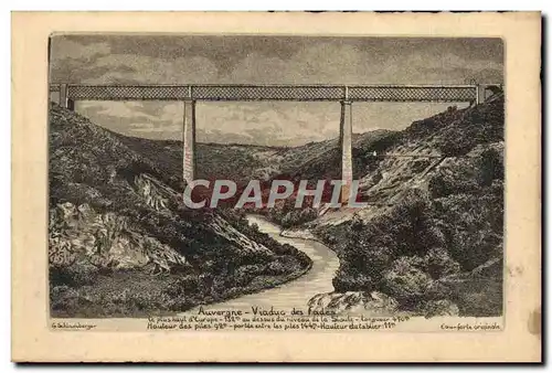 Cartes postales Auvergne Viaduc des Fades