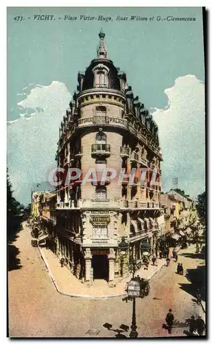 Ansichtskarte AK Vichy Place Victor Hugo Rues Wilson et Clememceau