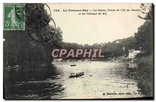 Cartes postales Le Perreux Bry La Marne Pointe De l'ile Du Moulin Et Les Coteaux De Bry