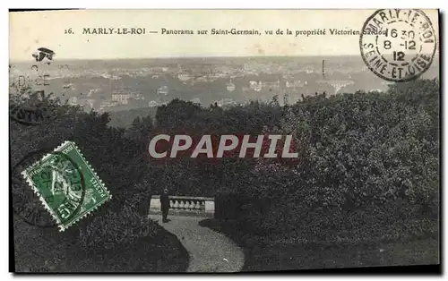 Cartes postales Marly Le Roi Panorama Sur Saint Germain Vu De La Propriete Victorien Sardou