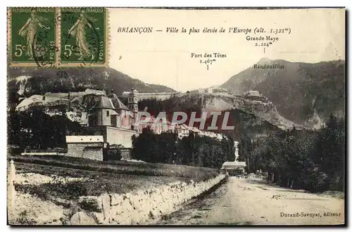 Cartes postales Briancon Ville La Plus Elevee De l'Europe