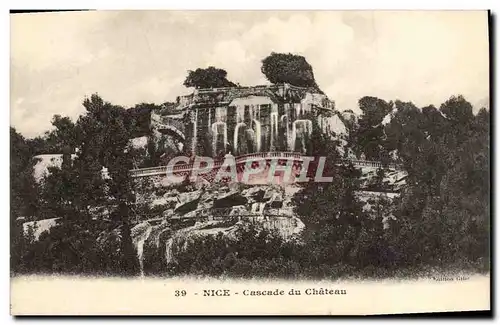 Cartes postales Nice Cascade Du Chateau