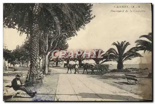 Ansichtskarte AK Cannes Boulevard De La Croisette Attelage (animee) Cheval