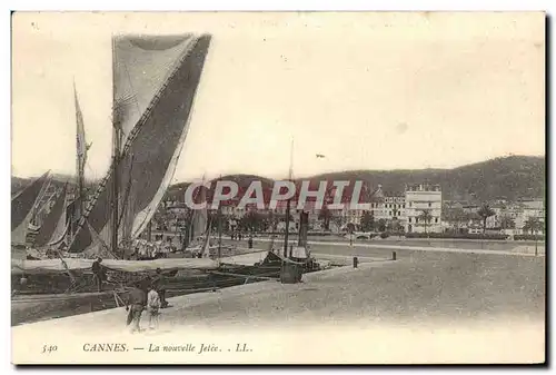 Cartes postales Cannes La Nouvelle Jetee Bateaux