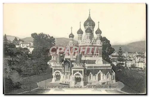 Ansichtskarte AK Cote d&#39Azur Nice La Cathedrale Russe Russia Russie