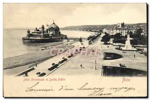 Cartes postales Jetee Promenade Et Jardin Public Nice