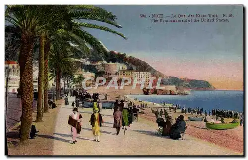 Cartes postales Nice Le Quai Des Etats Unis