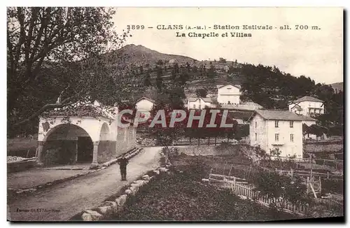 Ansichtskarte AK Clans Station Estivale La Chapelle Et Villas