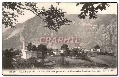 Cartes postales Levens Vue Generale Prise De La Cascade Station Estivale