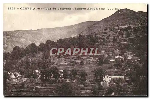 Ansichtskarte AK Clans Vue Du Vallonnet Station Estivale