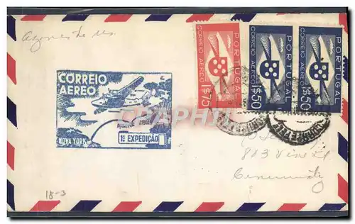 Lettre Portugal Azores to USA 27 5 1939
