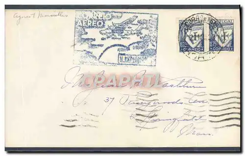Lettre Azores to Marseille 22 5 1939