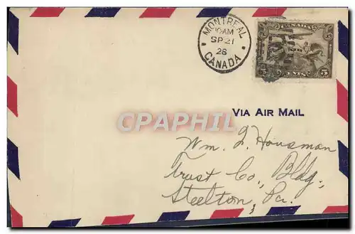 Lettre Canada FDC Montreal 21 2 1932