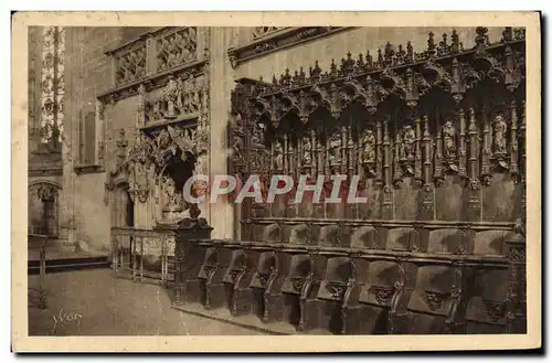 Ansichtskarte AK Bourg Eglise de Brou Eglise de Brou Les stalles du choeur