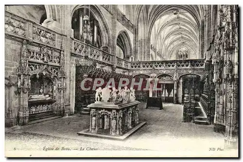 Cartes postales Bourg Eglise de Brou Le choeur