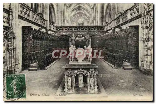 Cartes postales Bourg Eglise de Brou El choeur