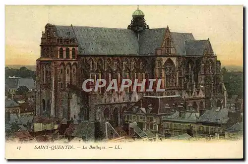 Cartes postales Saint Quentin La basilique