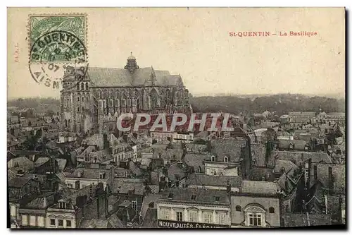 Cartes postales Saint Quentin La basilique