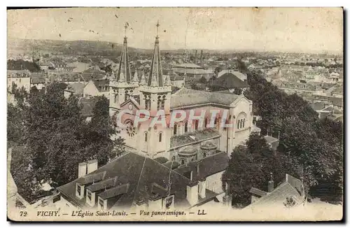 Ansichtskarte AK Vichy L&#39eglise Saint Louis Vue panoramique