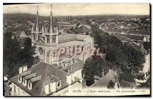 Ansichtskarte AK Vichy L&#39eglise Saint Louis Vue panoramique