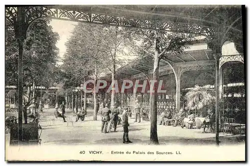 Cartes postales Vichy Entree du palais des sources