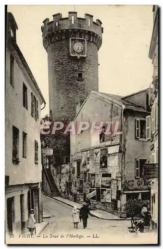 Cartes postales Vichy La tour de l&#39horloge