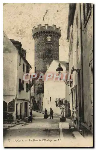 Cartes postales Vichy La tour de l&#39horloge