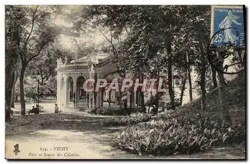 Cartes postales Vichy Parc et source des Celestins