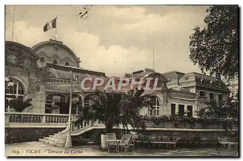 Cartes postales Vichy Terrasse du casino