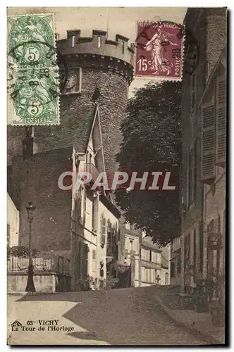 Cartes postales Vichy La Tour de L&#39Horloge