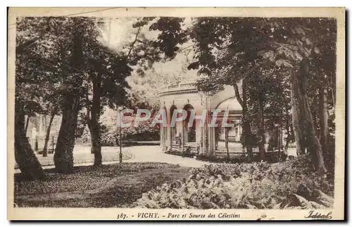 Cartes postales Vichy Parc et Source des Celestins