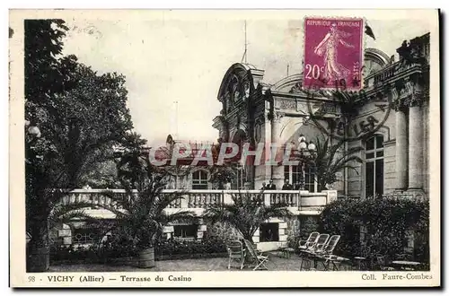 Cartes postales Vichy Terrasse du Casino