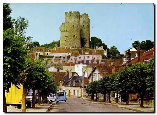 Moderne Karte Bourbon L&#39Archambault Le chateau des Bourbon dominant la ville