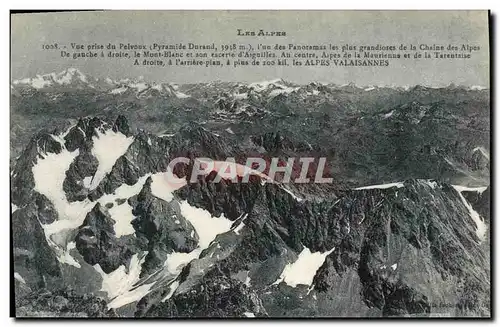 Cartes postales Les Alpes Vue Prise Du Pelvoux