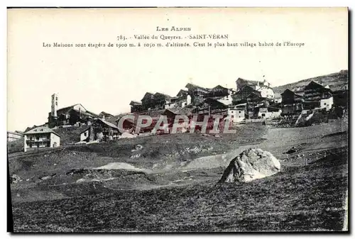 Ansichtskarte AK Les Alpes Vallee Du Queyras Saint Veran