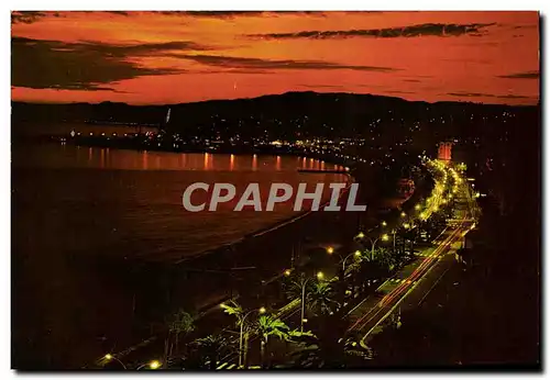 Moderne Karte Cannes Coucher De Soleil Sur l'Esterel
