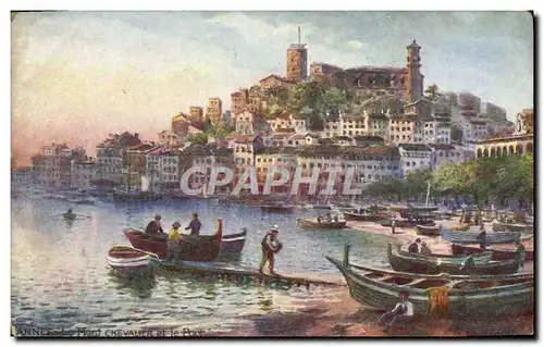 Cartes postales Cannes Le Mont Chevalier Et Le Port