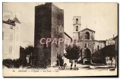 Cartes postales Grasse L&#39Eglise La Tour