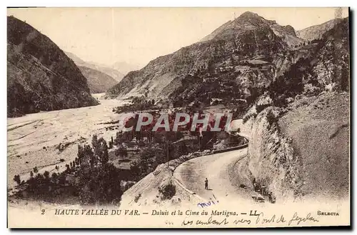 Cartes postales Haute Vallee Du Var Daluis Et La Cime Du Martigna