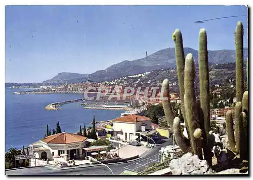 Moderne Karte Menton Vue Generlae Le Nouveau Port Vue Prise de La Frontiere Franco italienne