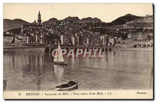 Cartes postales Menton Vue Prise Du Mole