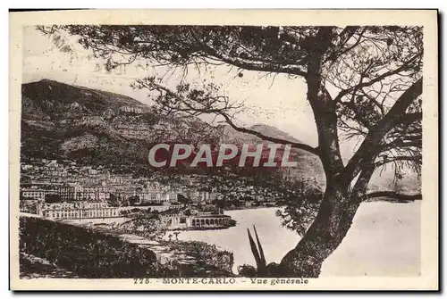 Cartes postales Monte Carlo Vue Generale