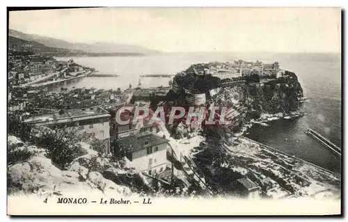 Cartes postales Monaco Le Rocher