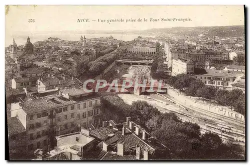 Ansichtskarte AK Nice Vue Generale Prise De La Tour Saint Francois